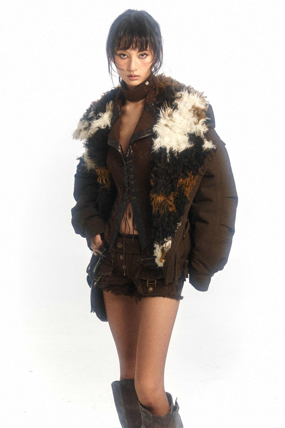 Shearling Parka Coat