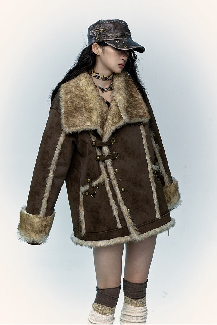 Oversized Shearling Coat