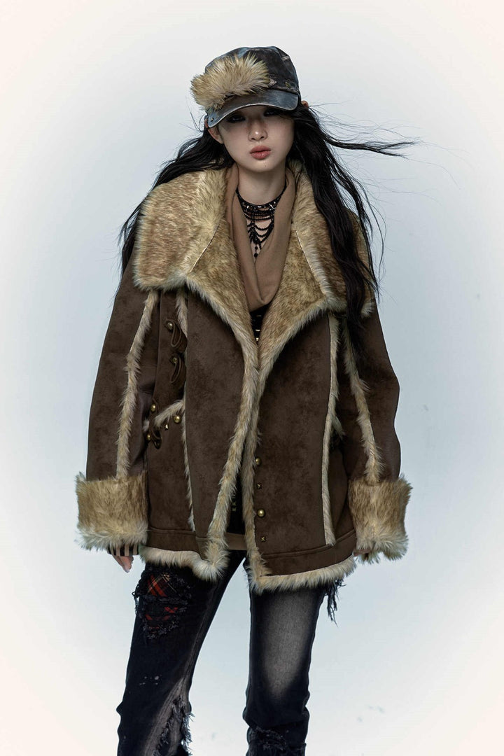 Oversized Shearling Coat