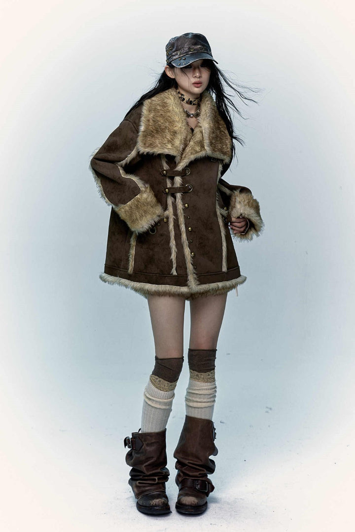 Oversized Shearling Coat