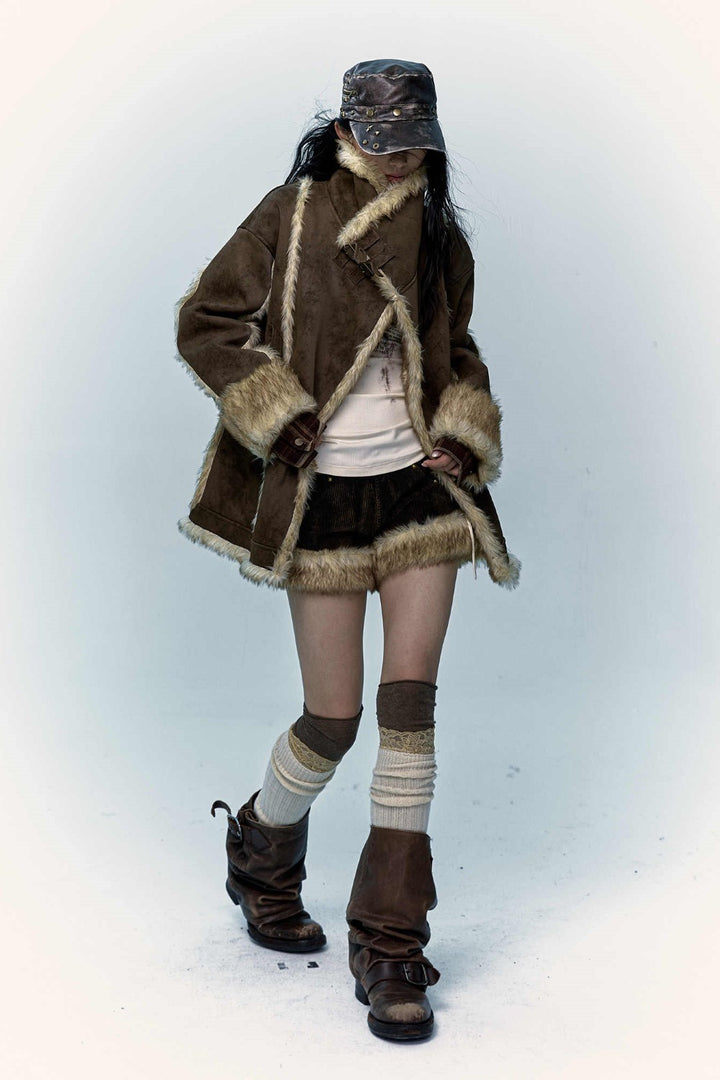 Oversized Shearling Coat