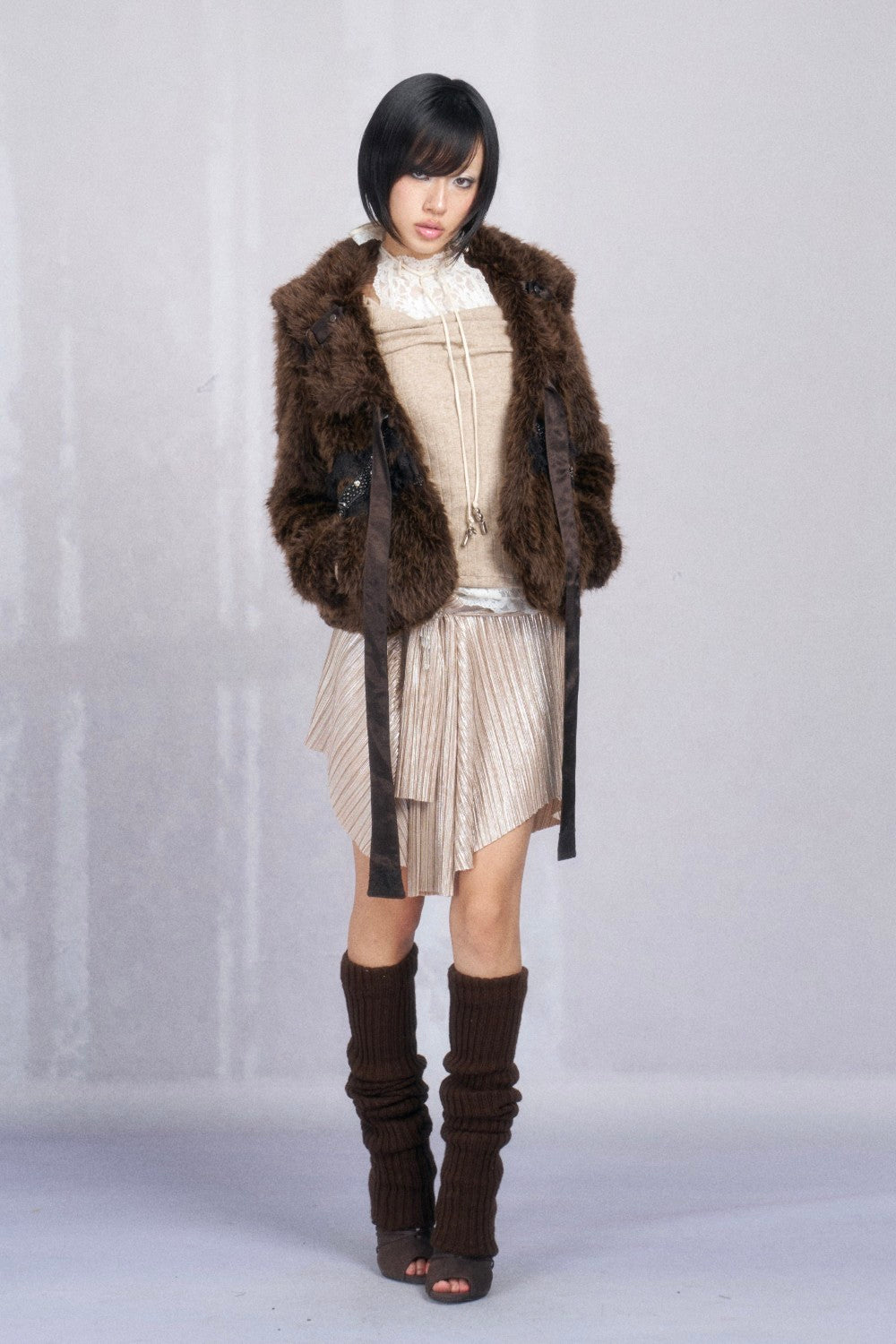 Ivy Shimmer Wrap Skirt