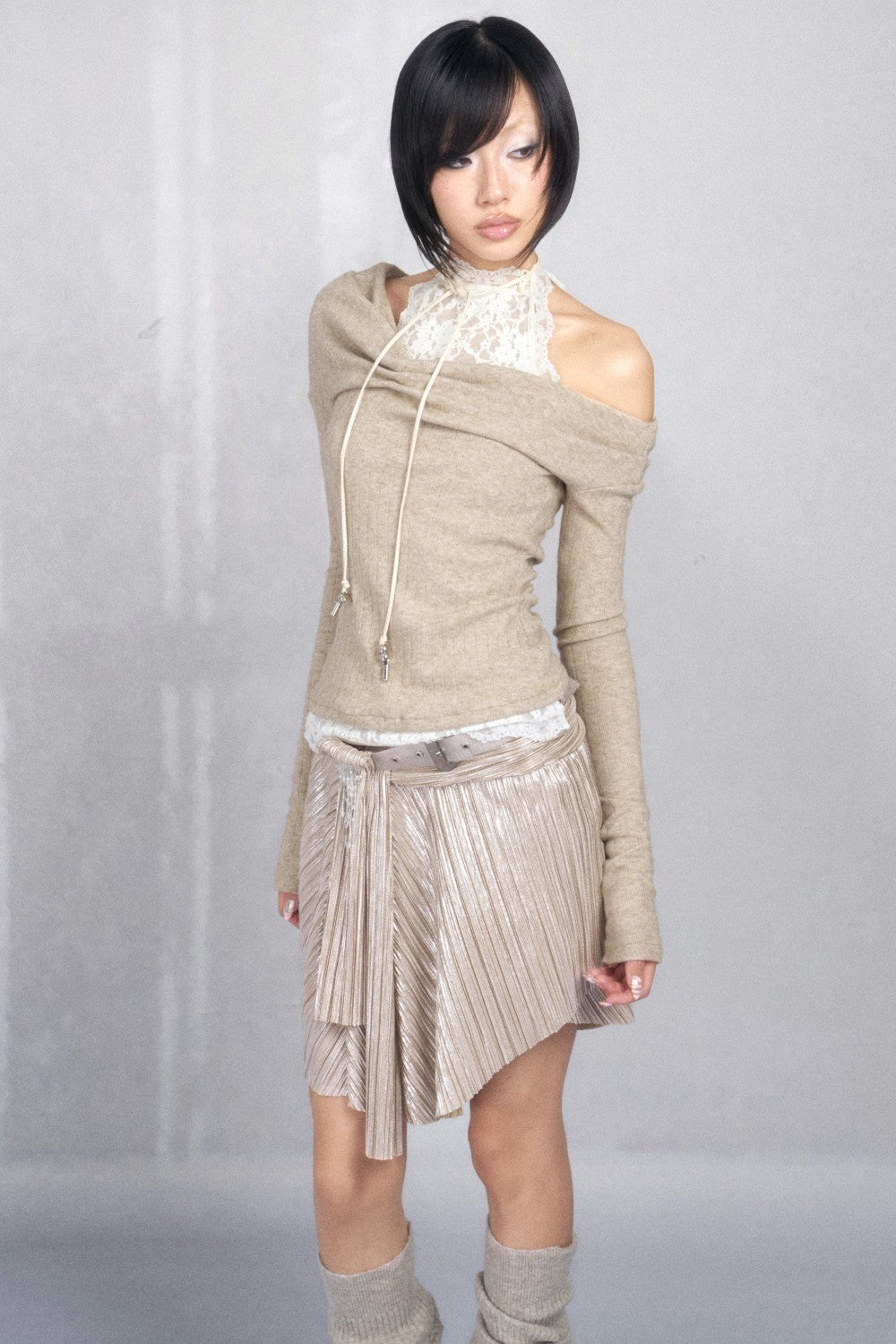 Ivy Shimmer Wrap Skirt