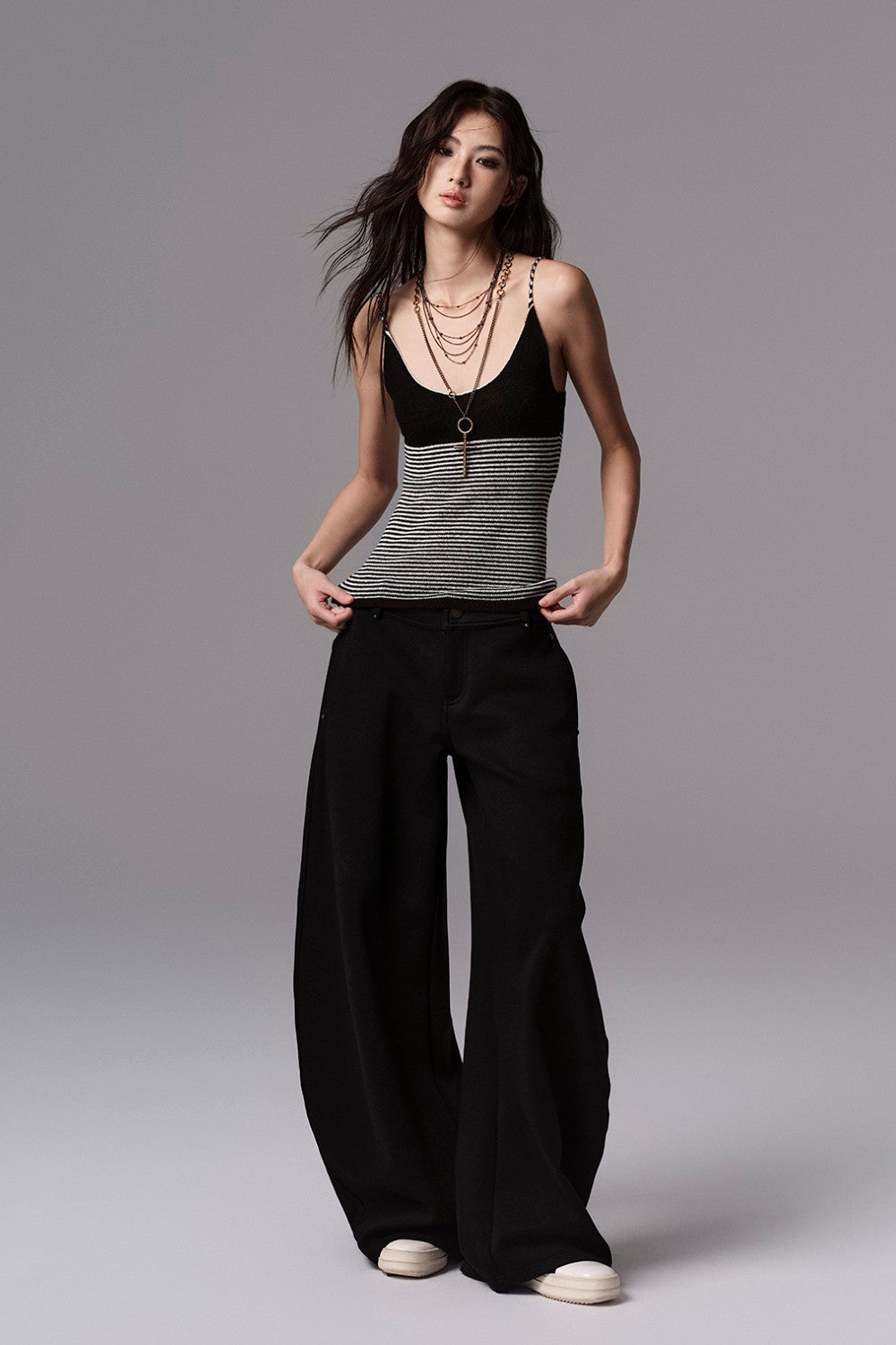 Nightstripe Knit Slim Cami