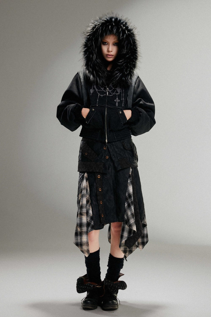 Hooded Embroidery Coat