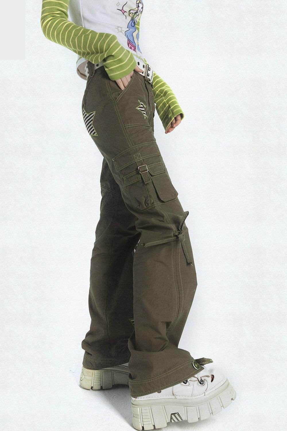 Retro Soldier Star Pants Thin - Pixie Rebels