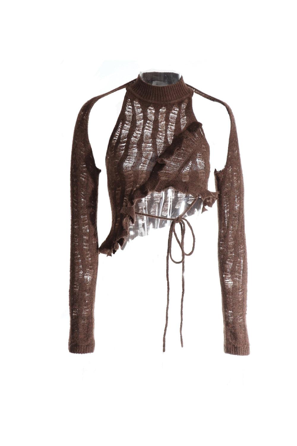 Wool Knit Cutout Top - Pixie Rebels